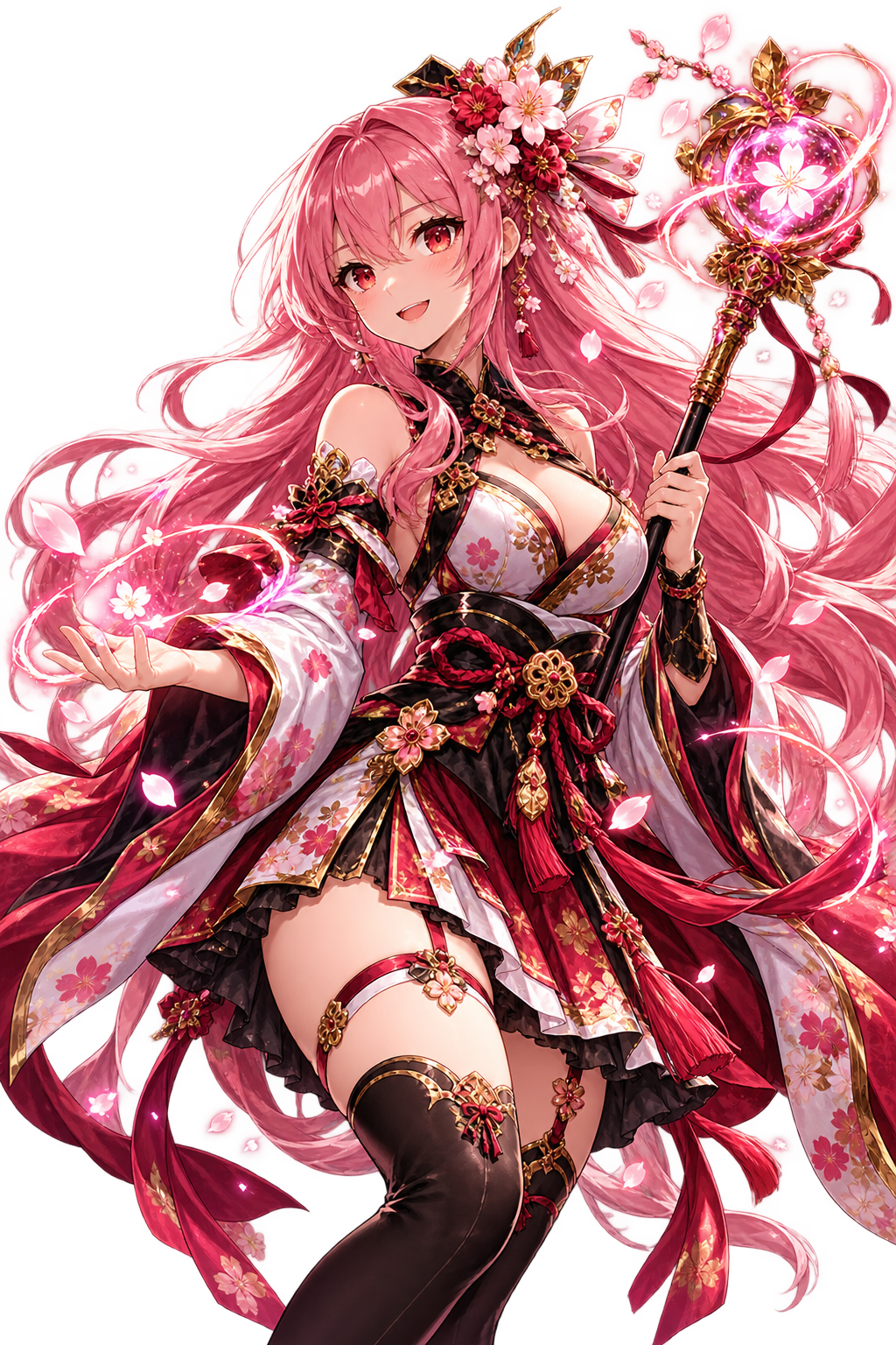 Ouka, a cherry blossom battle mage
